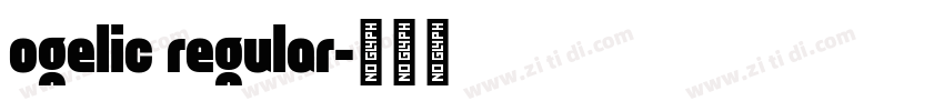 ogelic regular字体转换